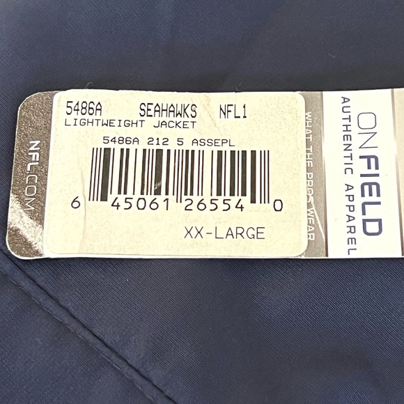 Seahawk Reebok NFL On Field men’s lightweight jacket - Picture 9 of 11